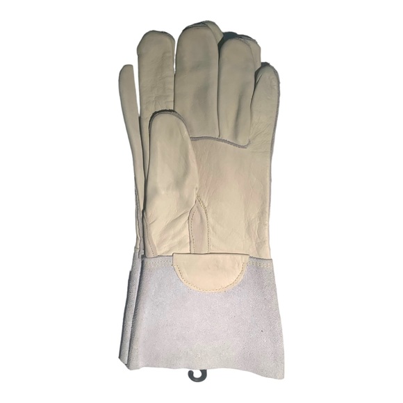 NWT Bob Dale Grain Leather Cowhide Welding Gloves Welted Fingers, Thumbstrap 11 - Picture 2 of 3